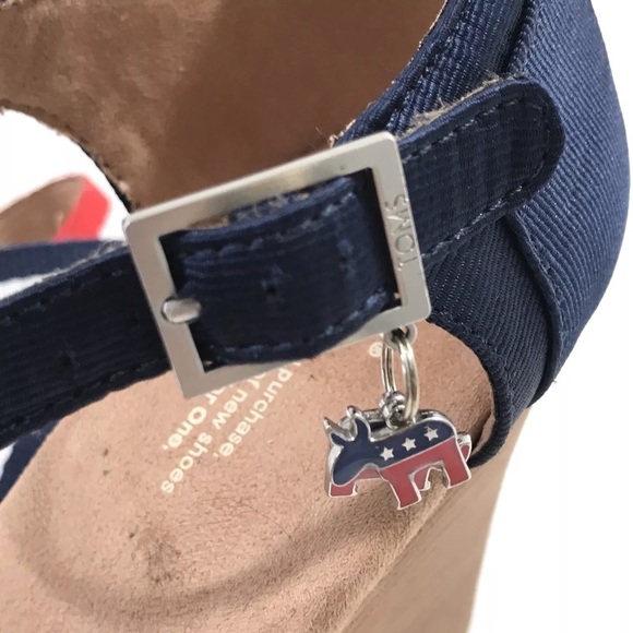 TOMS election collection charms wedge New Sz 12 - Picture 4 of 8